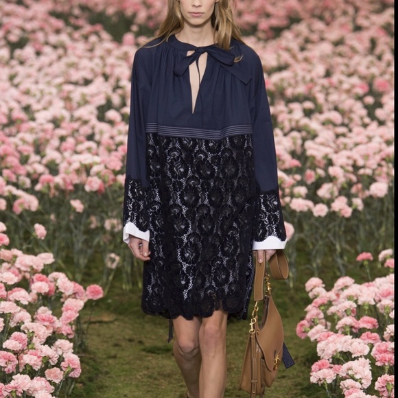 Tory Burch - Velvet and Lace mini dress - Picture 1 of 4